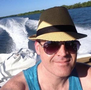 A speedboat in Bahia: this is as close as I get to commuting these days