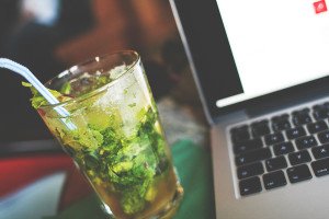 Mojito and laptop